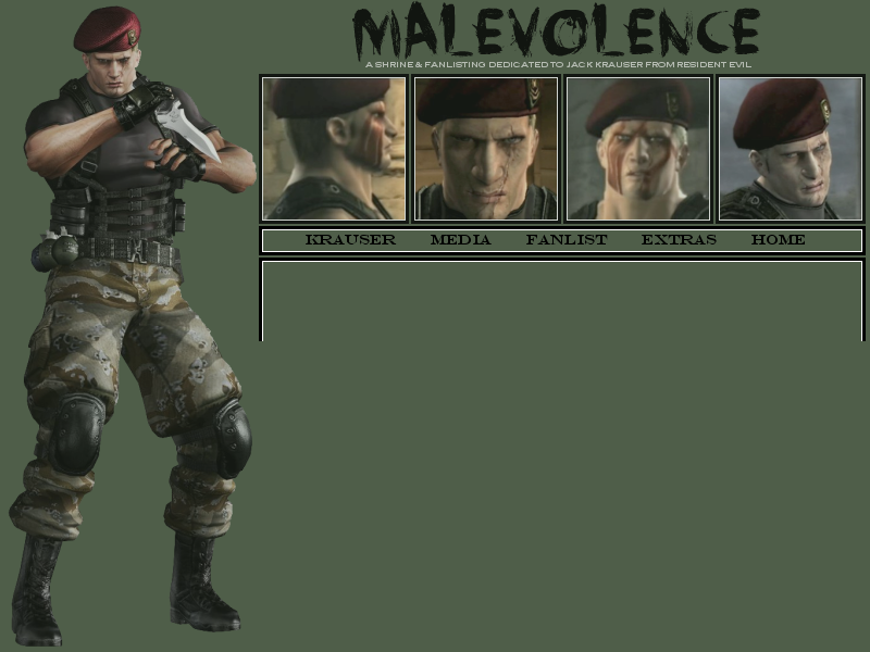 MALEVOLENCE:: The Jack Krauser Fanlisting & Fansite