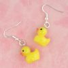 Yellow Rubber Duck Earrings - Image 4