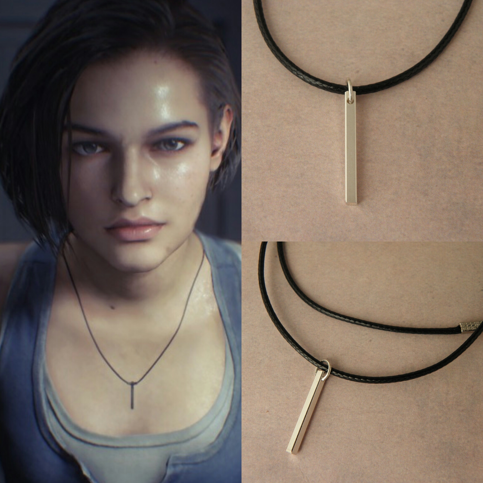 Jill Valentine, Resident Evil, video game girls, video games, necklace,  Capcom, Resident evil 3