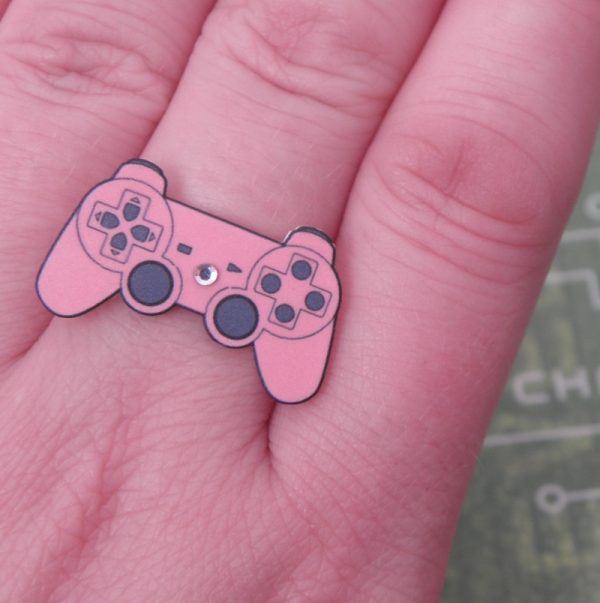 Pink Playstation Video Game Controller Ring - Image 5