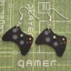 Black Xbox 360 Elite Video Games Controller Earrings