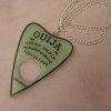 Green Acrylic Ouija Planchette Necklace