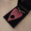 Hot Pink Acrylic Ouija Planchette Necklace - Image 3