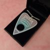 Pink & Turquoise Glitter Acrylic Ouija Planchette Necklace - Image 4