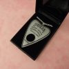 Off White Acrylic Ouija Planchette Necklace - Image 4