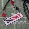 Girl Gamer Logo Bead and Chain Necklace - Image 2