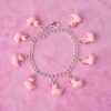 Pink Rubber Duck Charm Bracelet