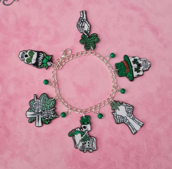 Spooky St Patrick's Day Charm Bracelet