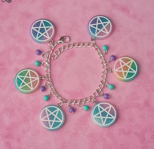 Bracelet Cuir Pour Homme Supernatural Dean Sam - Pentagramme Et Charmes Hébreux - Taille Réglable