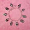 Day of the Dead Sugar Skulls Charm Bracelet