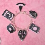 Black Enchanted Mystic Witch Charm Bracelet