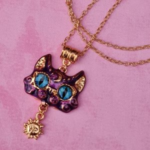Mystic Moon Cat Necklace