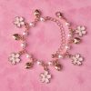 Cherry Blossom Charm Bracelet