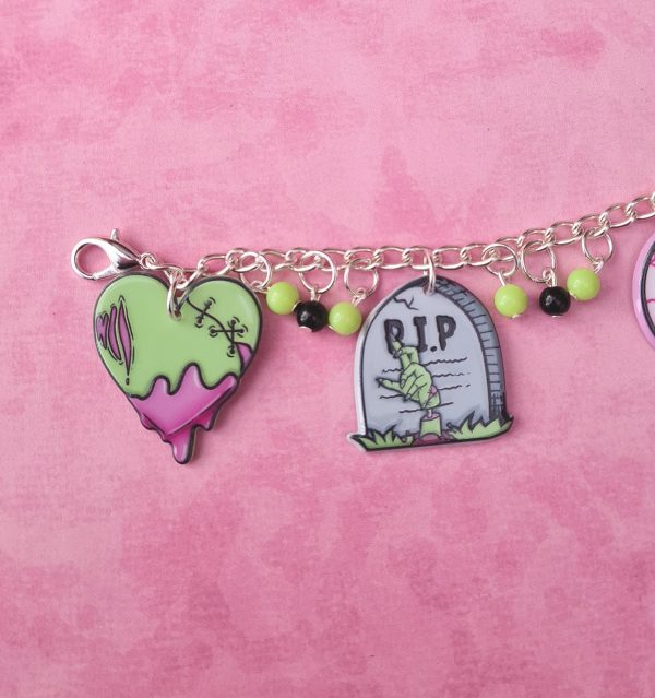 Kawaii Zombie Charm Bracelet - Image 2