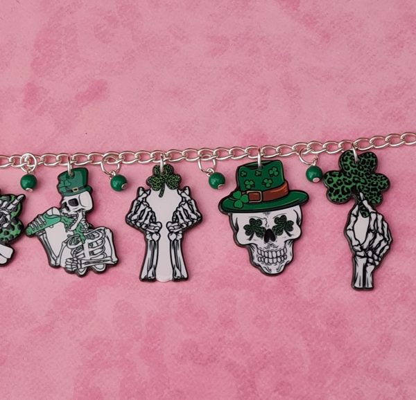 Spooky St Patrick's Day Charm Bracelet - Image 3