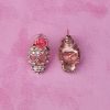 Gold Diamante Sugar Skull Studs - Image 3