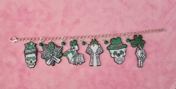 Spooky St Patrick's Day Charm Bracelet - Image 4
