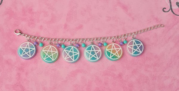 Kawaii Pentacle Charm Bracelet - Image 4