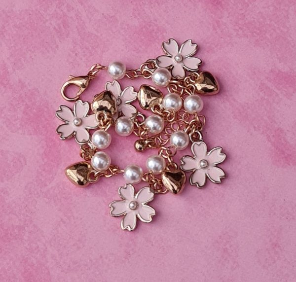 Cherry Blossom Charm Bracelet - Image 4