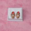Gold Diamante Sugar Skull Studs - Image 5