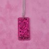 Hot Pink Moon Tarot Card Necklace - Image 3