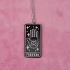 Black Fortune Tarot Card Necklace - Image 3