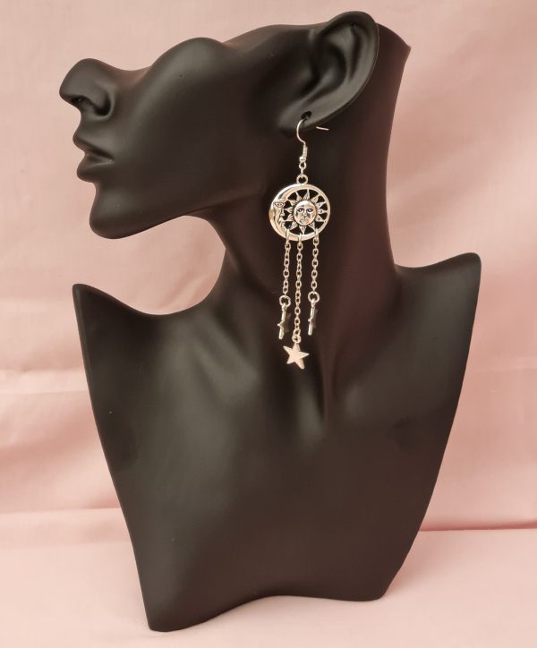 Silver Celestial Earrings - Image 4