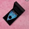 Blue Glitter Acrylic Ouija Planchette Necklace - Image 4