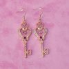 Jewelled Key Earrings