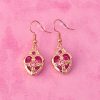 Jewelled Heart Earrings