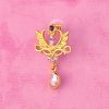 Jewelled Pink Diamante Drop Earrings - Image 2