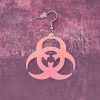 Iridescence Acrylic Biohazard Earrings - Image 2