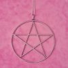 Large Silver Pentacle Necklace - Image 4