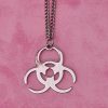 Silver Biohazard Necklace - Image 3
