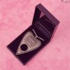 Transparent Pale Green Glitter Acrylic Ouija Planchette Necklace - Image 4