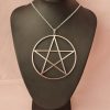 Large Silver Pentacle Necklace - Image 5