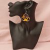 Iridescence Acrylic Biohazard Earrings - Image 4