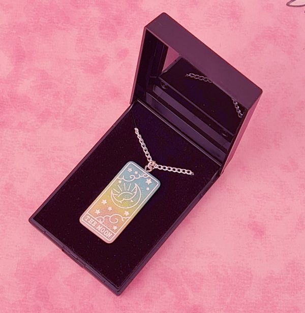 Pastel Moon Tarot Card Necklace - Image 4