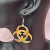 Iridescence Acrylic Biohazard Earrings - Image 5