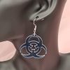 Iridescence Acrylic Biohazard Earrings - Image 6