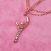 Pearl & Jewel Wand Necklace
