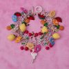 Fruity Hibiscus Rockabilly Charm Bracelet