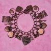 Vintage Hearts & Roses Charm Bracelet