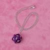 Purple D&D D20 Dice Necklace - Image 2