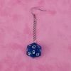 Blue D&D D20 Dice Earrings - Image 3