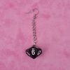 Black D&D D10 Dice Earrings - Image 2