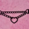 Black Chained Heart Choker - Image 2
