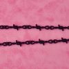 Black Barb Wire Choker Necklace - Image 3