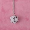 White D&D D20 Dice Necklace - Image 3