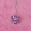 Lilac D&D D20 Dice Necklace - Image 3